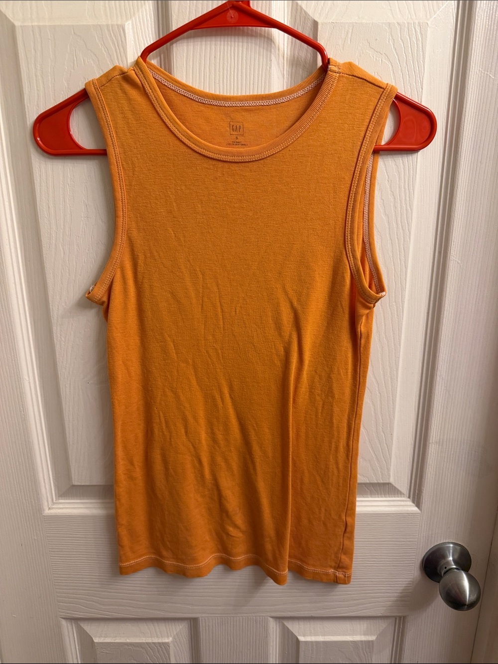 GAP Women's Bright Orange Tank Top